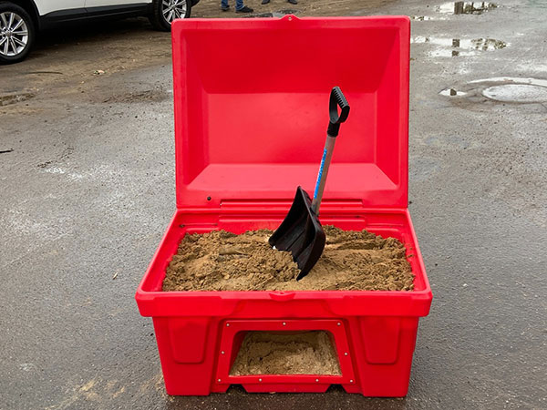 Пожарные ящики для песка из пластика